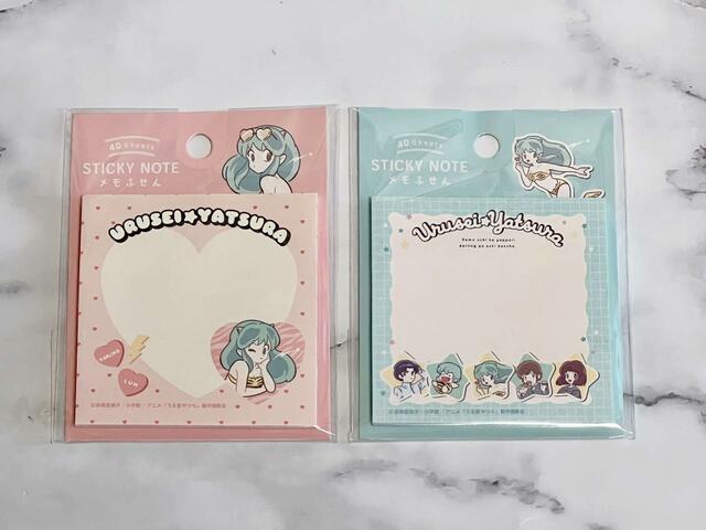 【100円ショップ×うる星やつら】うる星やつら 付箋 40枚／各税込110円