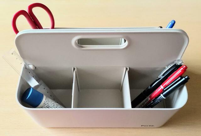 【コストコ　PORTA FOLD 収納キャリーボックス フォールド　3個　1800円】取り外しできる仕切り板で、最大6つの区画に分割