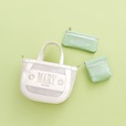【マリークワント】「メッシュMARYロゴ刺繍 2WAYミニトート」¥10,450、「フラットペンケース」¥3,850、「バネクチポーチ」￥3,520