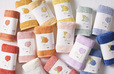 【KEYUCA】抗菌防臭Flowerフェイスタオル 550円(税込)