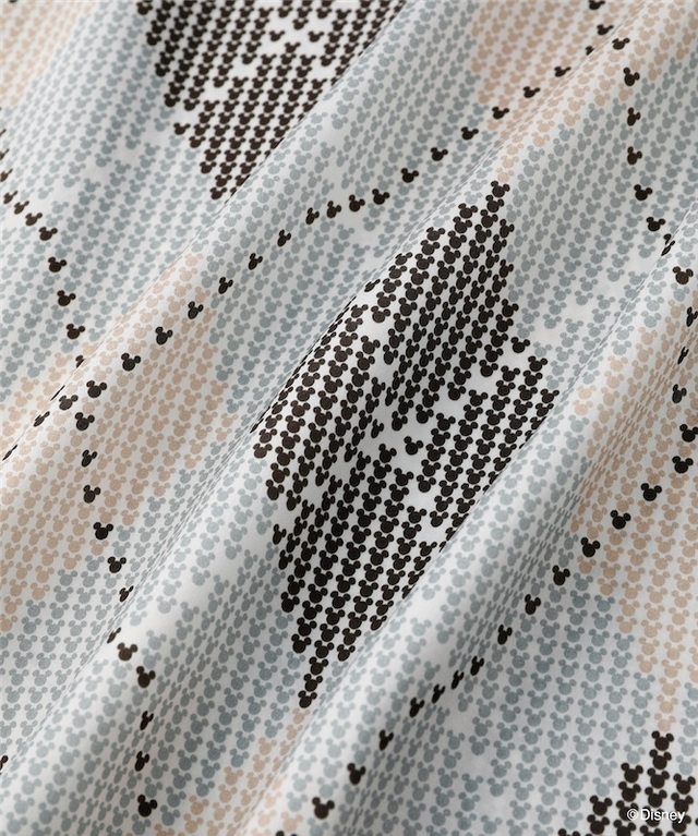 ミッキー&ミニー / アーガイルシルクパジャマ（セットアップ）ブルー×ブラウン ¥176,000