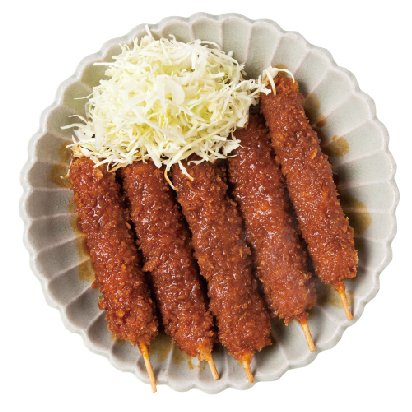 矢場とん 矢場町本店　ロース串かつ　432円（3本）