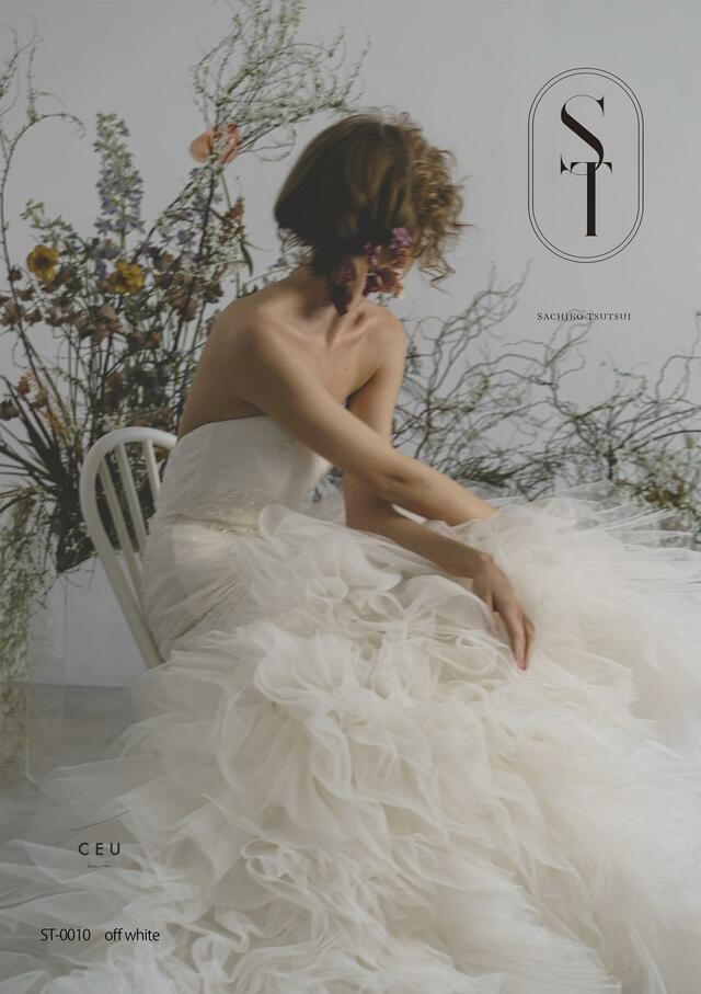 「ST」新作ウェディングドレス　ST-00010_Offwhite
