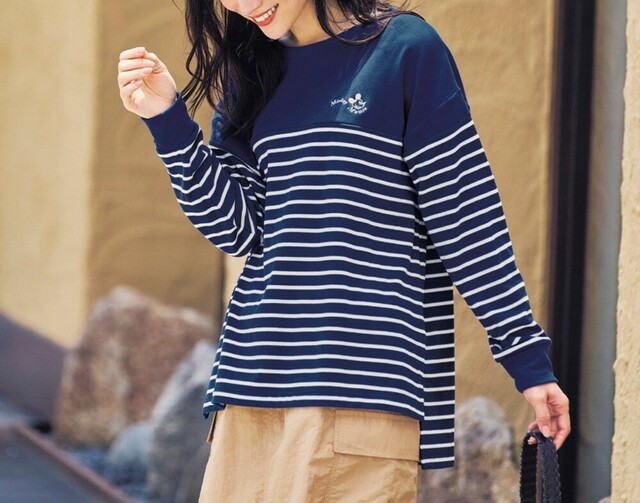 起毛ボーダーチュニック（選べるキャラクター）｜￥4,290 （税込）