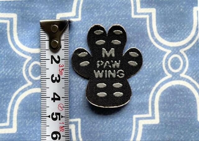 【PAW WING 犬用パッド】Mサイズのパッドは、縦45×横38mmです