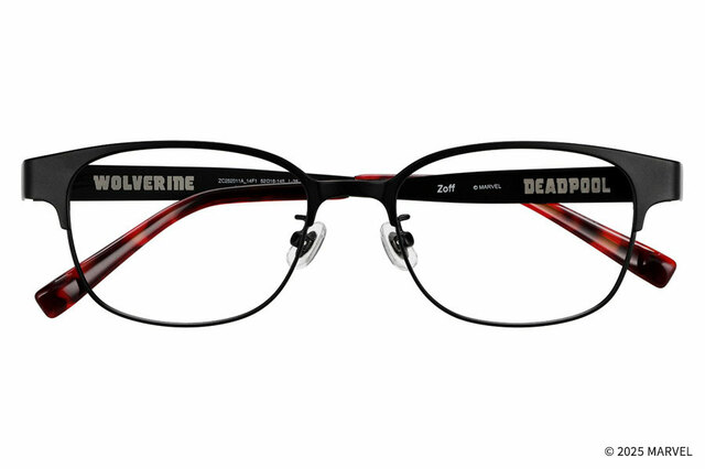 メガネ ¥12,200|Zoff「MARVEL COLLECTION DEADPOOL&WOLVERINE」DEADPOOL&WOLVERINE MODEL