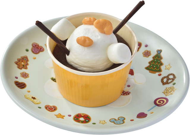 東京ディズニーランド 2015年 クリスマス・ファンタジー 「チョコレートケーキ、スーベニアプレート付き」