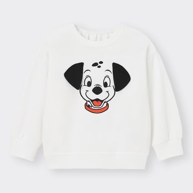 BABY(TODDLER)カンタンスウェットプルオーバー(長袖)｜1,490円｜GUディズニー「101匹わんちゃん」「ダンボ」「ライオン・キング」キッズコレクション