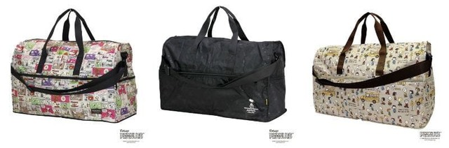 【スヌーピー】「折りたたみ大型ボストンバッグ L」￥6,160