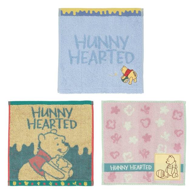 ミニタオルセット 2,500円｜東京ディズニーリゾート「くまのプーさん」グッズ｜販売店舗：東京ディズニーランド「プーさんコーナー」、東京ディズニーシー「ヴィラ・ドナルド・ホームショップ」｜発売日：2025年12月4日（木）