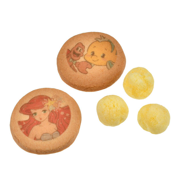 アリエル、フランダー、セバスチャン クッキー・スナック コーン ボックス入り リトル・マーメイド Illustrated by mikko 2,300円