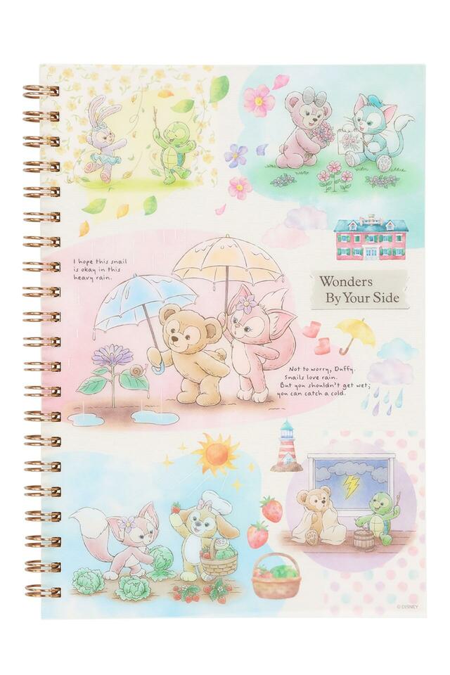 ノート 1,400円｜「ダッフィー＆フレンズのワンダーズ・バイ・ユア・サイド」グッズ｜販売店舗：東京ディズニーシー「マクダックス・デパートメントストア」｜発売日：2026年6月2日（火）