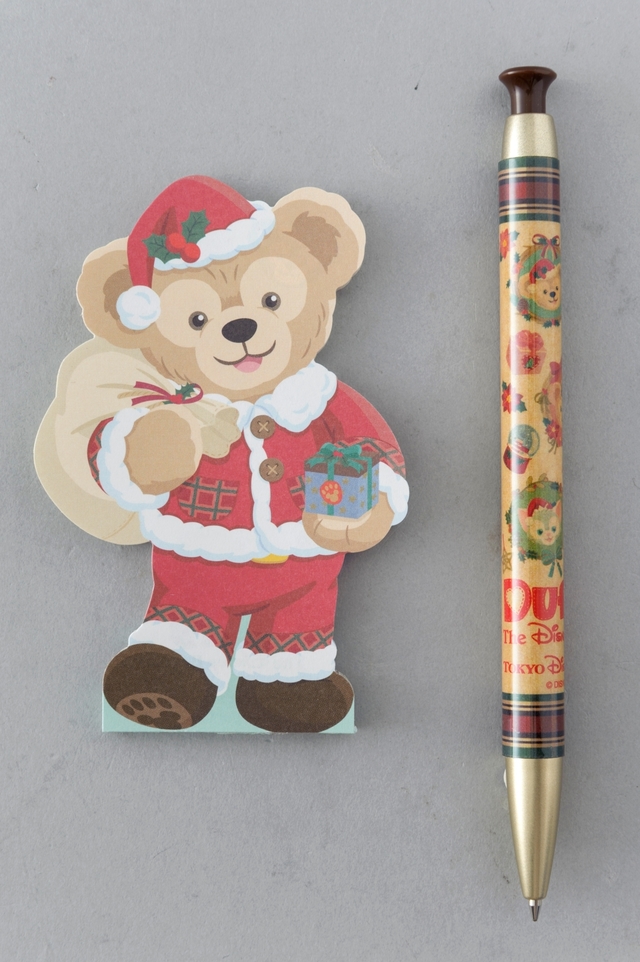 メモ＆ボールペン ¥900｜ダッフィーのクリスマス（2016年）スペシャルグッズ