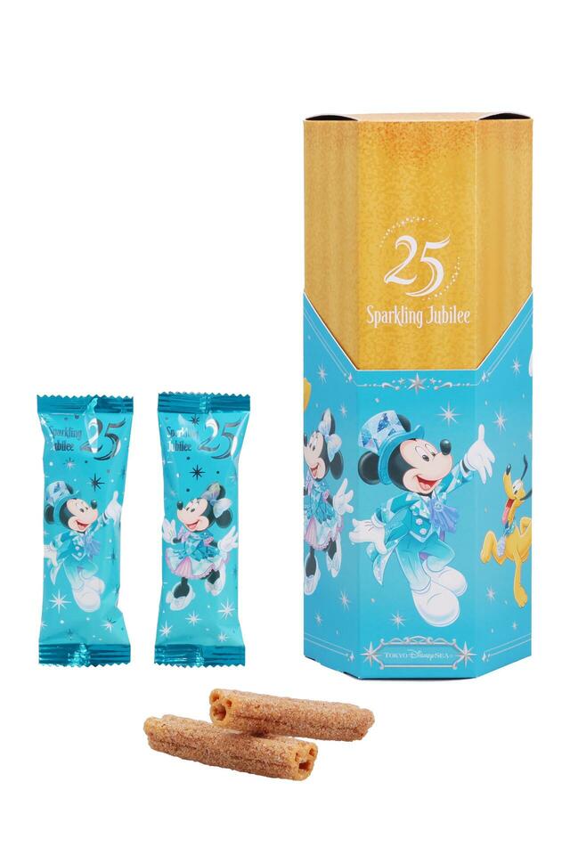 チュロススナック 紙箱 ミッキーマウスと仲間たち 東京ディズニーシー25周年 スパークリング・ジュビリー