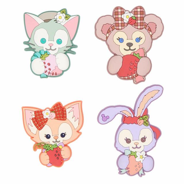 デコレーションマグネット 2,600円|東京ディズニーリゾート「ダッフィー&フレンズのハートフェルト・ストロベリーギフト」スペシャルグッズ|販売店舗:東京ディズニーシー「マクダックス・デパートメントストア」|発売日:2024年1月15日(月)