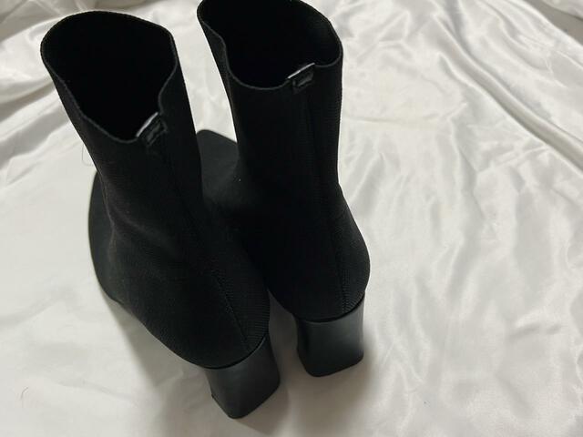 【GU　ポインテッドニットブーツ+E】360度どこから見てもきれいに見えるシルエット