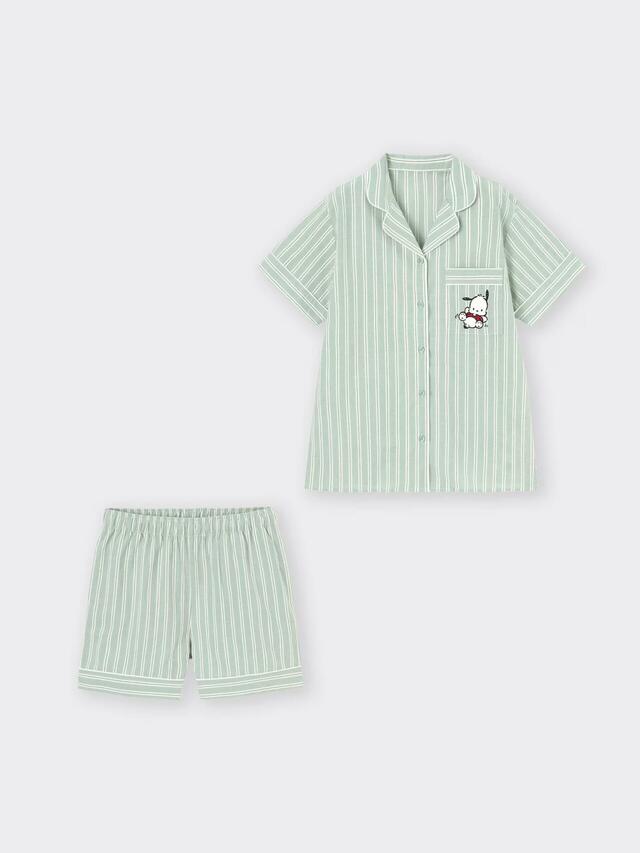 コットンパジャマ(半袖&ショートパンツ) ¥2,990｜GU「サンリオキャラクター」コレクション