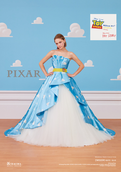 ディズニー結婚式】『トイ・ストーリー』の新作ウェディングドレスが