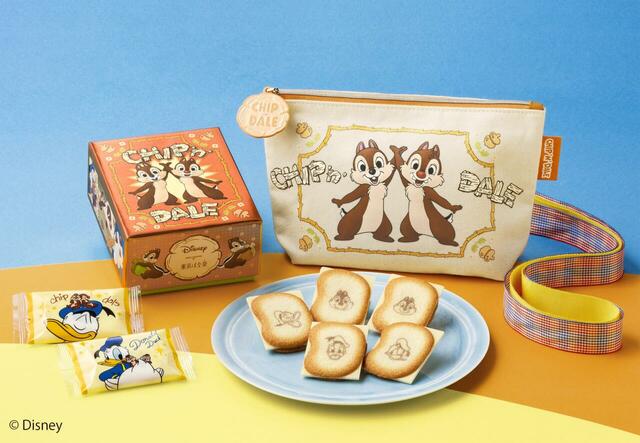 ドナルドダック、チップ＆デール/ショコラサンド「見ぃつけたっ」10枚入 ポーチセット 2,300円｜Disney SWEETS COLLECTION by 東京ばな奈
