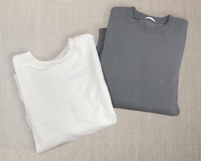 【UNIQLO（ユニクロ）リラックススウェットシャツ（長袖）】【GU（ジーユー）　オーバーサイズスウェットプルオーバー】