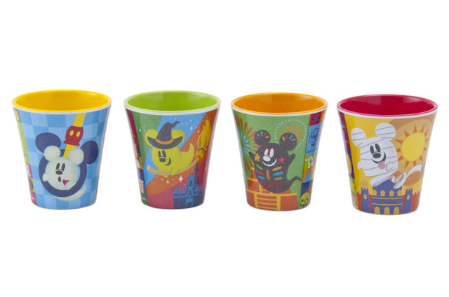 タンブラーセット 1,900円｜4個セット、直径約8.5×高さ約9.5cm｜東京ディズニーリゾート「ディズニー・ハロウィーン」2019 スペシャルグッズ｜販売店舗：東京ディズニーランド「グランドエンポーリアム」、東京ディズニーシー「エンポーリオ」