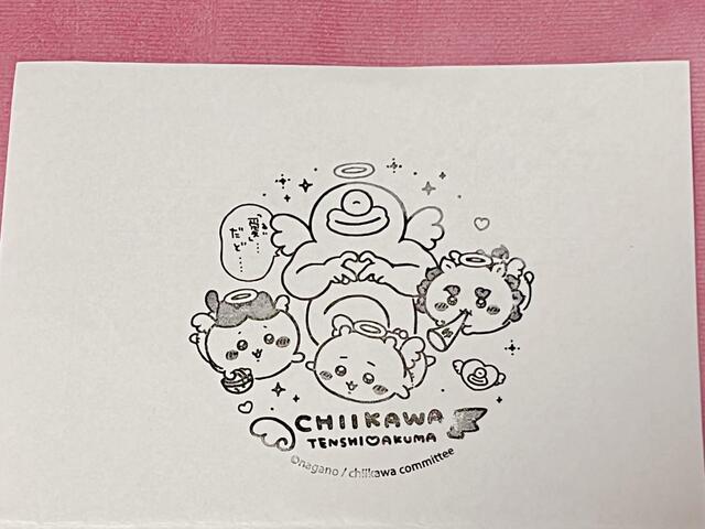 【ちいかわ てんし♡あくま@東京駅】店内⑤入り口付近で押すことができる記念スタンプ!