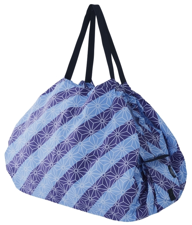 「和 Shupatto（シュパット） コンパクトバッグ L」麻の葉デザイン