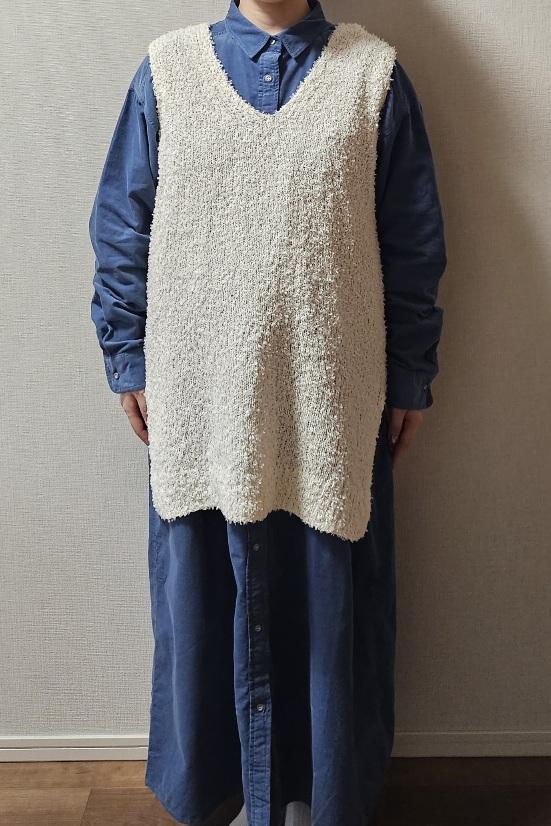 【AMERICANHOLIC コーデュロイシャツワンピース】ニットベストやアウターと合わせれば冬も活躍!