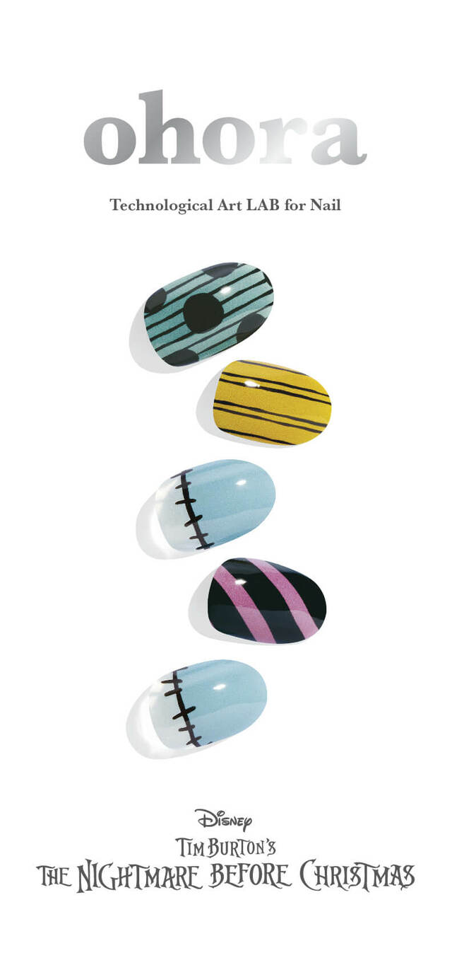 Sally ¥2,200｜『ティム・バートン ナイトメアー・ビフォア・クリスマス』サリー｜セルフジェルネイルブランド「ohora（オホーラ）」ディズニーストア共同企画第6弾
