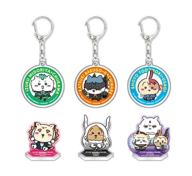 【ヒロアカ×ちいかわ】アクリルスタンド＆キーホルダーinカプセル(全6種) 1回 400円 ※お一人さま3回まで