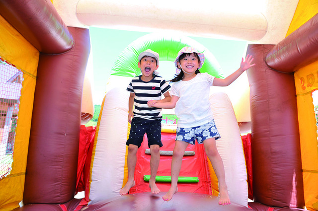 たんばらラベンダーパーク　ふわふわ遊具