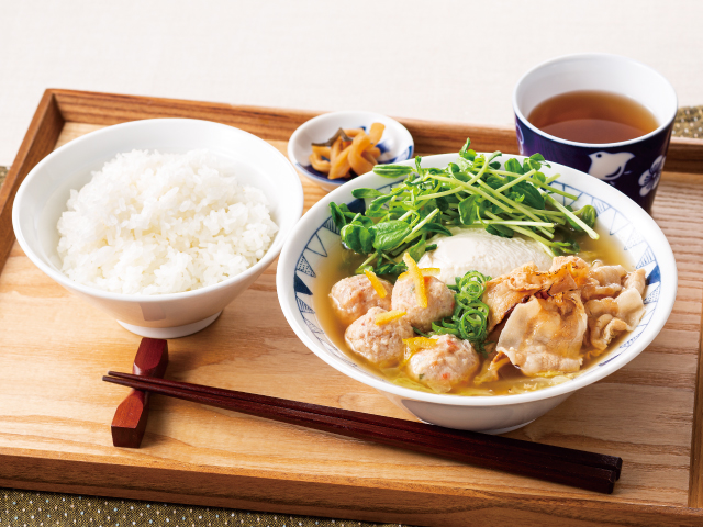 ゆず醤油豚汁定食