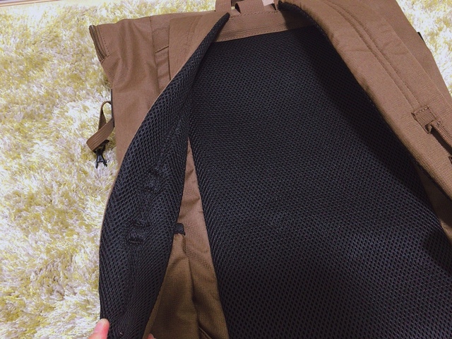 【ワークマン ジョイントバックパック スタンダードエディション】背負い紐はクッション付きで疲れない