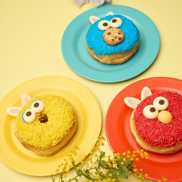 「バニーキャラクタードーナツ」＜全3種／￥610＞【セサミストリートマーケットから「イースターコレクション」が登場】