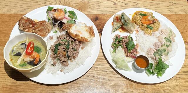 ランチとディナーで、メニューが変わるのも嬉しい「マンゴツリーカフェ」の「選べるストリートフードプレート」