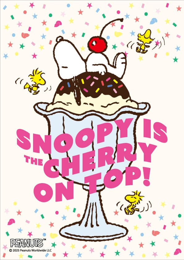 【SNOOPY IS THE CHERRY ON TOP!】全国のPLAZA・MINiPLAに、人気コミック「PEANUTS」キャラクターのオリジナルアイテムが勢ぞろい!