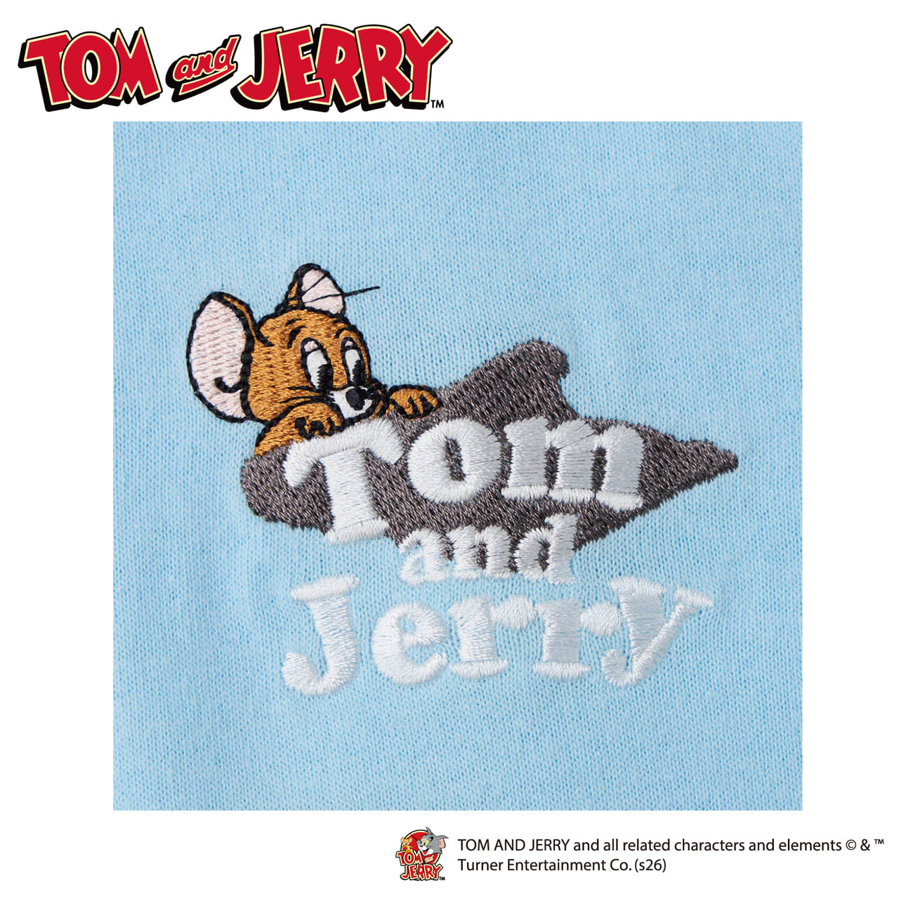 トムとジェリーの刺繍Tシャツ、6種類のデザインが登場！