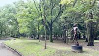 【府中の森公園】園内にはパブリックアートとして14体の彫刻作品が並ぶ