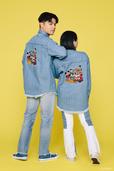 「MD J M&M FRIENDS DENIM SH」12,980円 - Disney SERIES CREATED by MOUSSY JULIDYコレクション