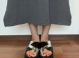 【coca エンボスボートネックワンピース】身長167cm・Lサイズ着用。これくらいの丈感です