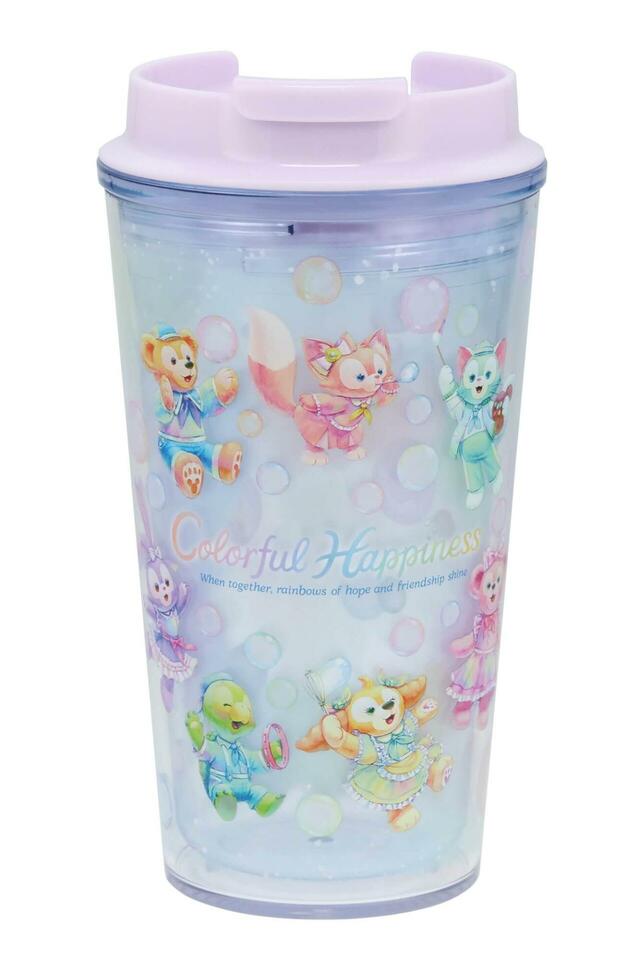 スーベニアタンブラー 対象メニューにプラス1,500円｜東京ディズニーシー「ダッフィー＆フレンズ20周年：カラフルハピネス」スペシャルメニュー｜販売店舗：ケープコッド・クックオフ｜販売開始：2025年4月8日（火）