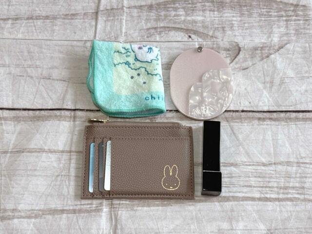 付属のカード＆コインケース以外に、これだけのモノが入りました！