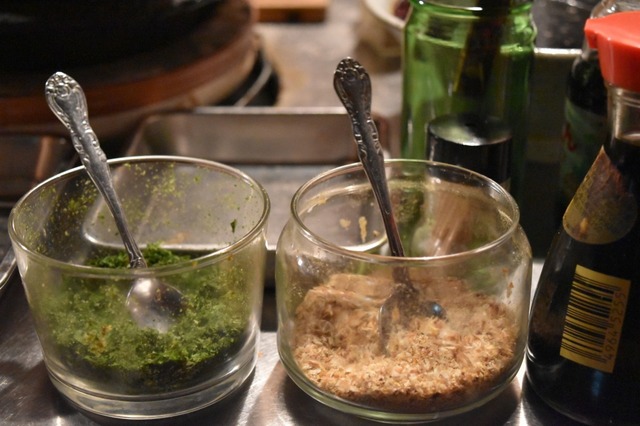 削り粉と青のり