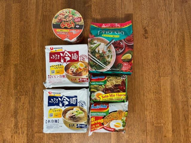 4か国分、6種類の麺料理を徹底比較します！