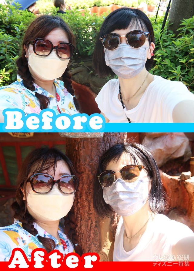 「スプラッシュ・マウンテン」”びしょ濡れMAX”Before-After