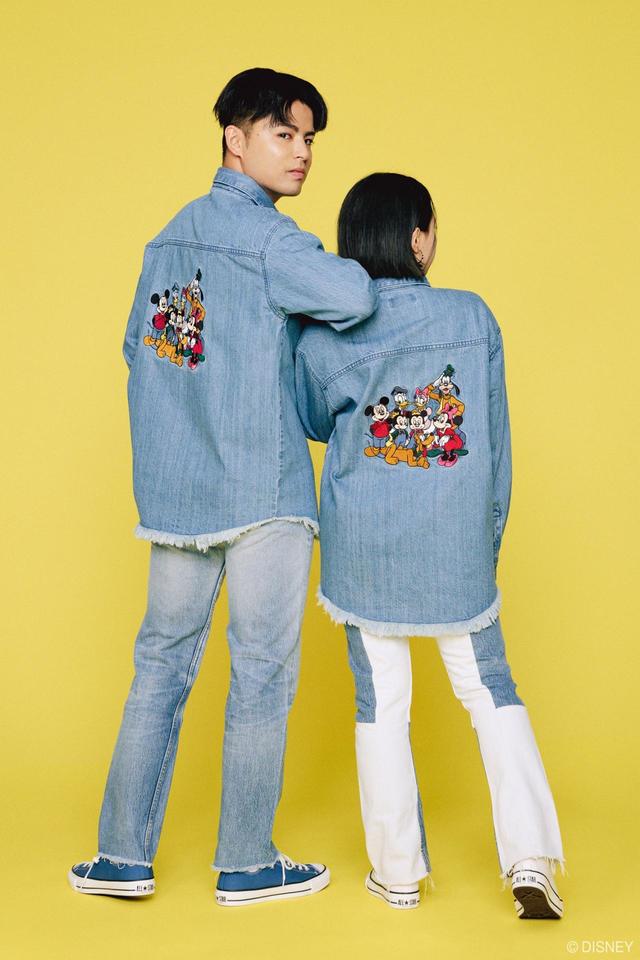 「MD J M&M FRIENDS DENIM SH」12,980円 - Disney SERIES CREATED by MOUSSY JULIDYコレクション