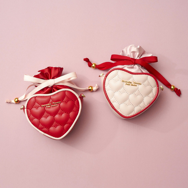 巾着ポーチ　¥13,200【Samantha Thavasa Petit Choice「バレンタインコレクション」】