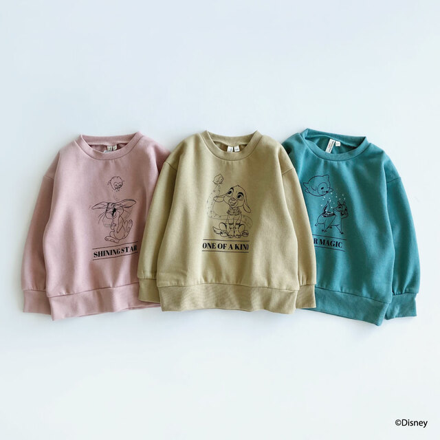 裏起毛アソートトレーナー ￥3,850｜Disney Collection「ウィッシュ」｜Samansa Mos2 Lagom