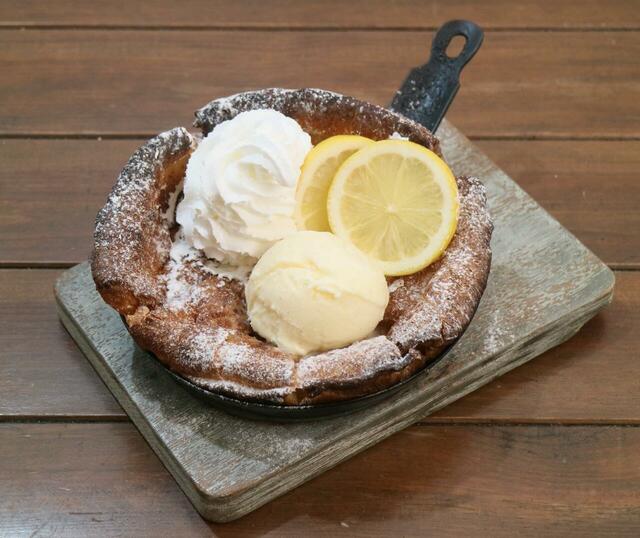 「シチリアレモンシュガー」＜価格：999円＞【夏限定アンデスメロン登場！カリッともっちり「ダッチベイビーパンケーキ」が半額で食べられるキャンペーンも！】