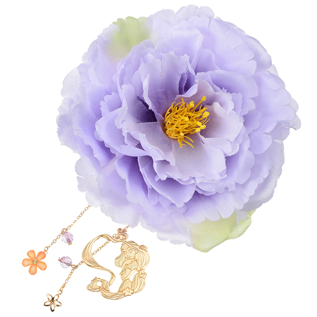 ヘアクリップ ラプンツェル 花飾り